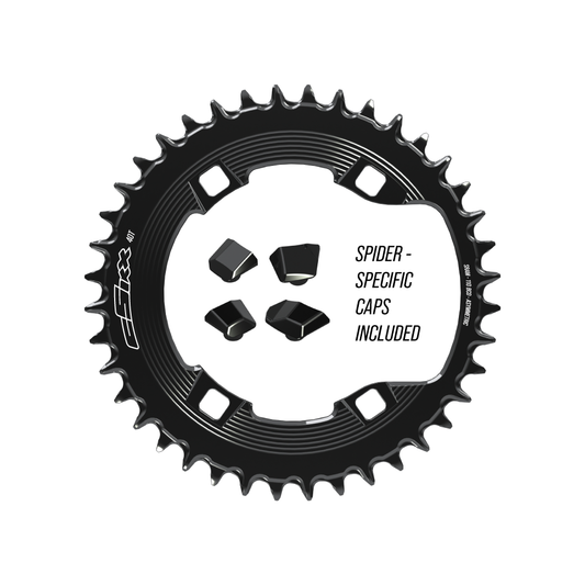 110bcd Asym 4bolt 1x Chainring (Fits Shimano cranks and others, NOT SRAM cranks)