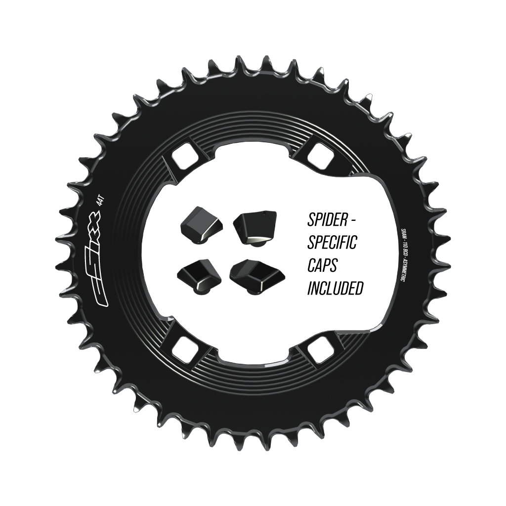110bcd Asym 4bolt 1x Chainring (Fits Shimano cranks and others, NOT SRAM cranks)