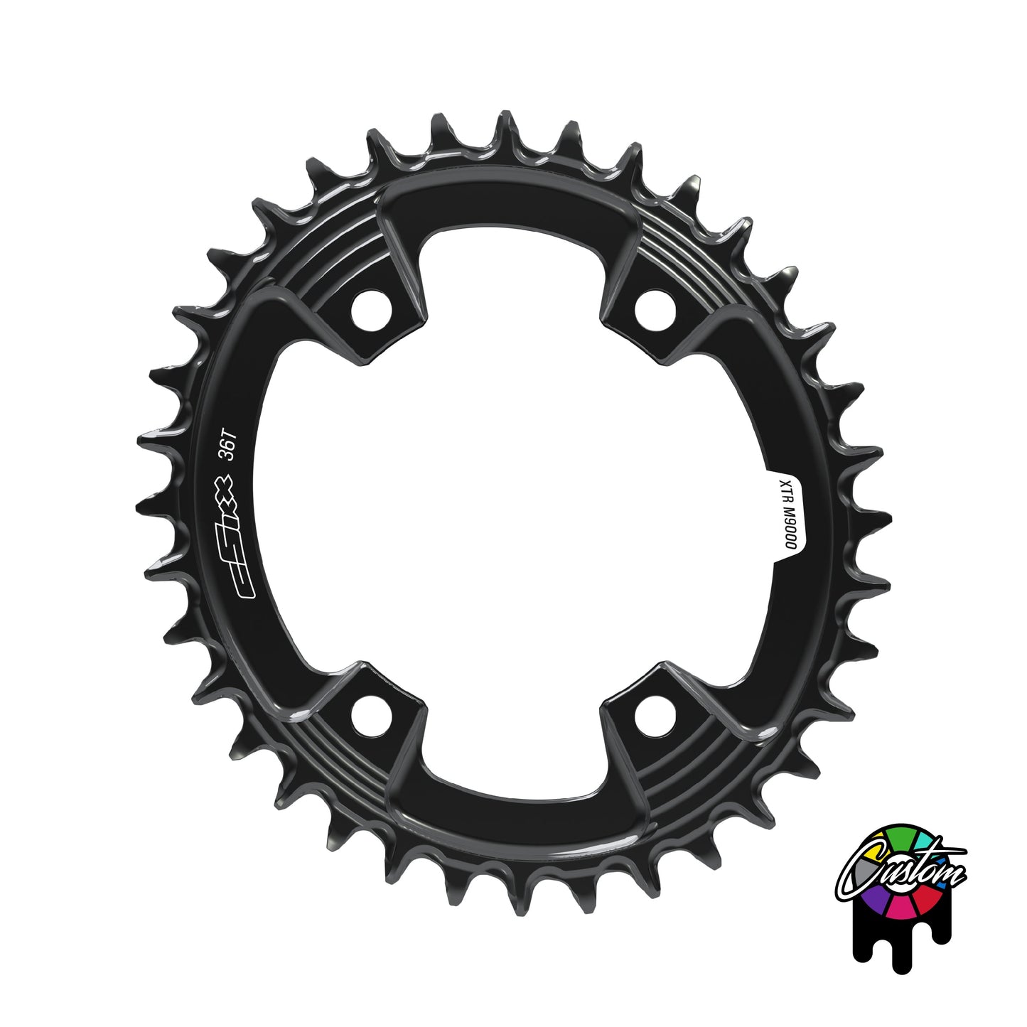 Shimano 96bcd Asymmetric XTR - 32t-36t - Oval (M9000)