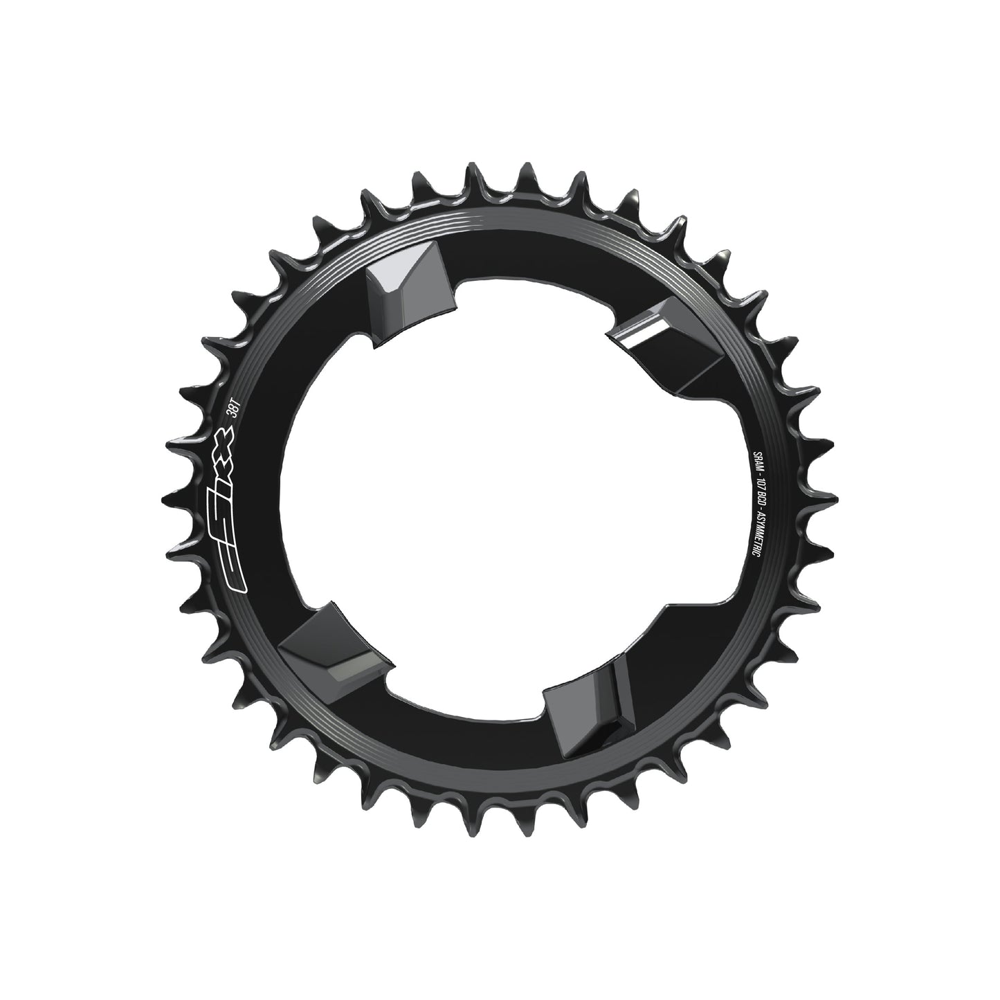 107 Rival Semi-SpeedRing - 38t-54t - Round - Flattop