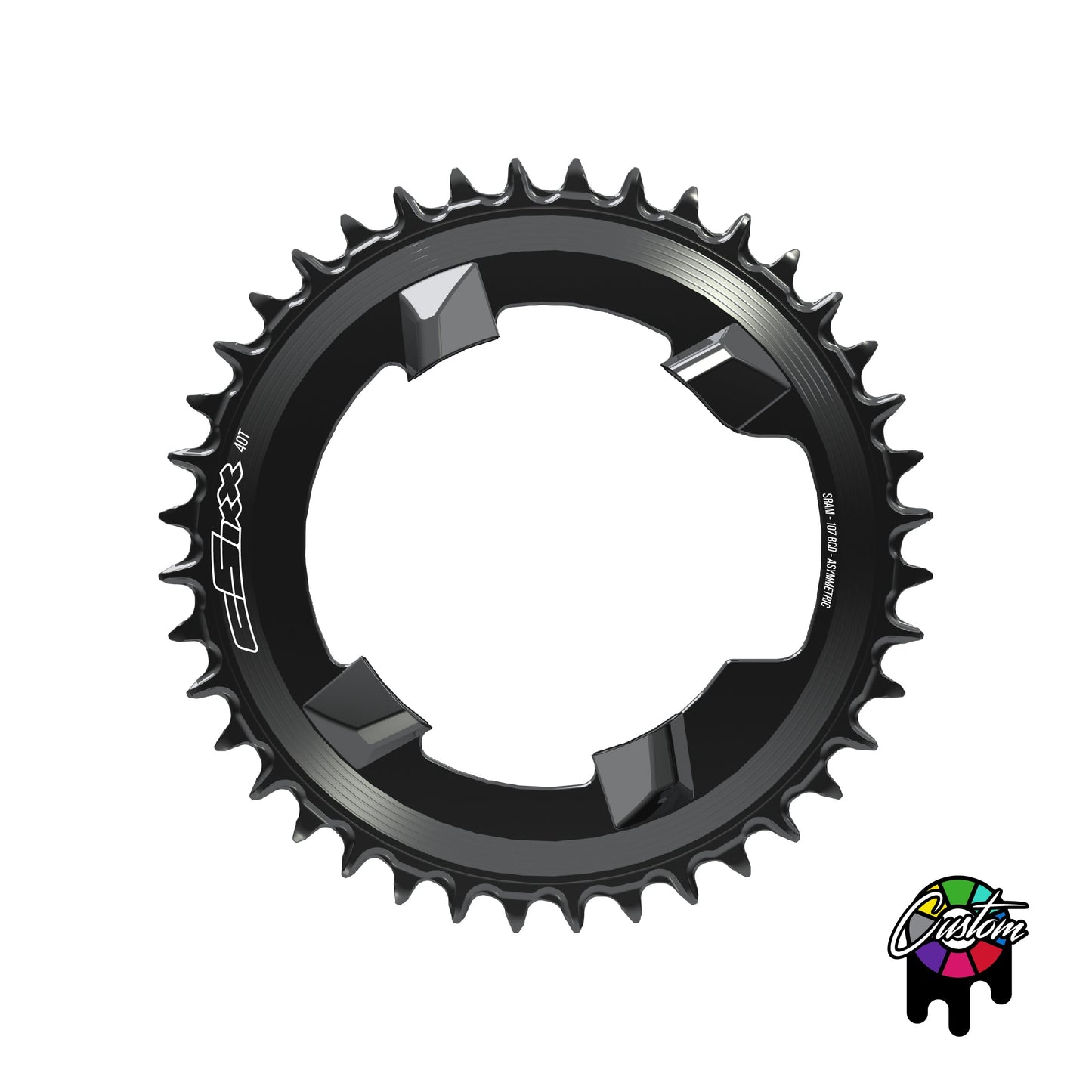 107 Rival Semi-SpeedRing - 38t-54t - Round - Flattop