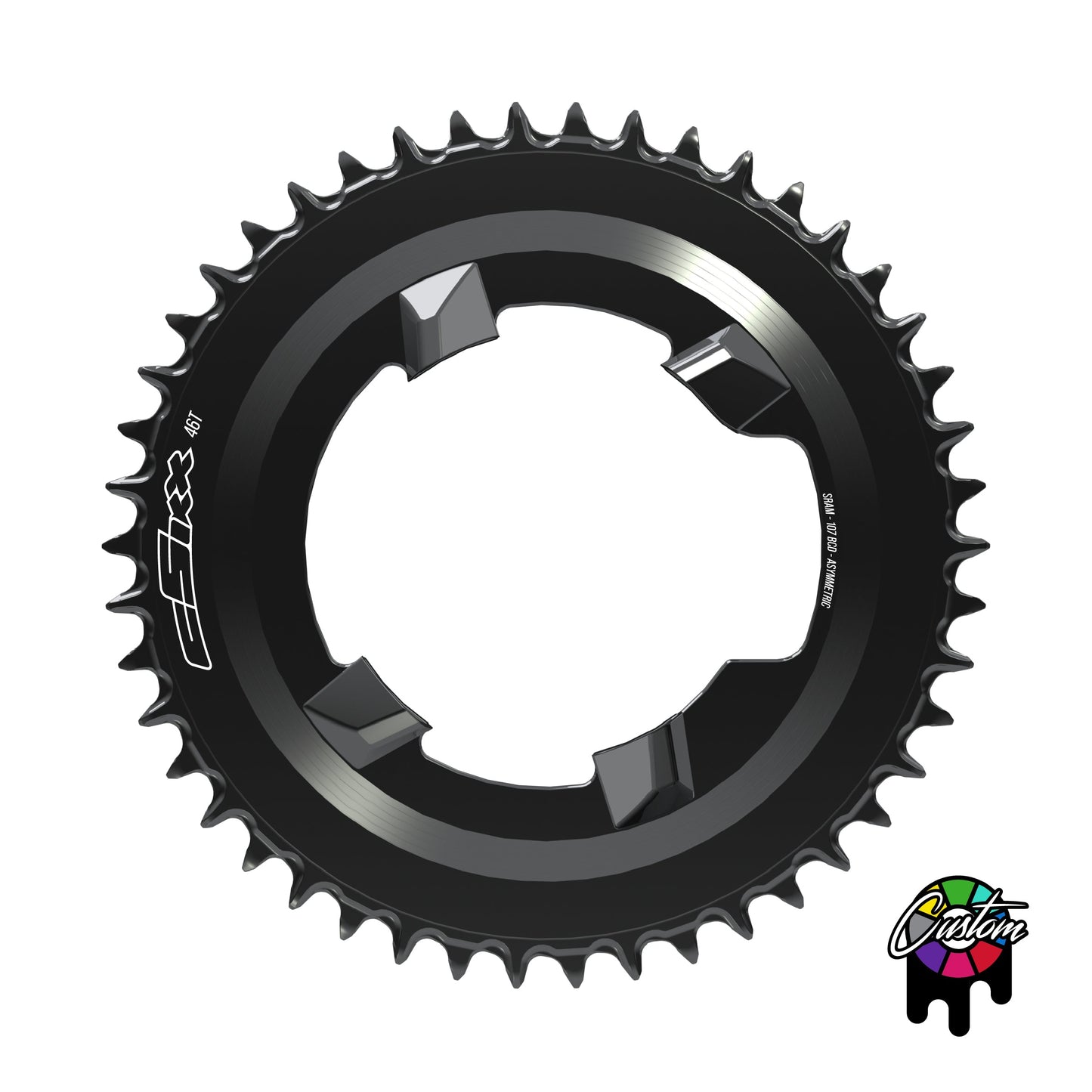 107 Rival Semi-SpeedRing - 38t-54t - Round - Flattop