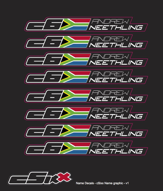 Custom Name Decal Kit