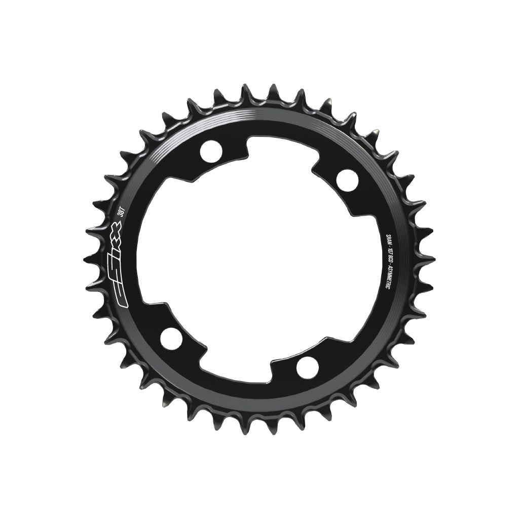 107 Spider Powermeter Semi-SpeedRing - 38t-54t - Round - Flattop