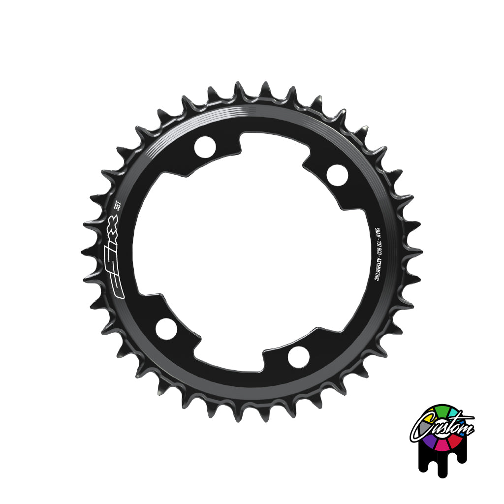 107 Spider Powermeter Semi-SpeedRing - 38t-54t - Round - Flattop